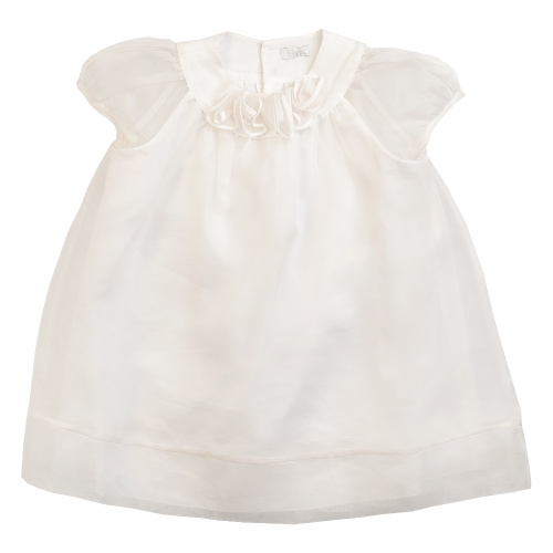 Платье из органзы Il Gufo P12VMO58S0000 для девочек, цвет белый