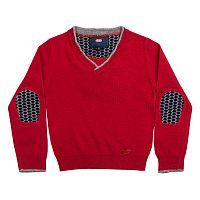 <b>Bugatti</b><br>V-образный свитер Bugatti BNJF7203MA для мальчиков, цвет красный