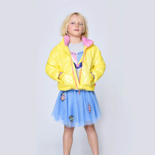 Куртка Billieblush желтая U16300/534 FW21/22 для девочки 