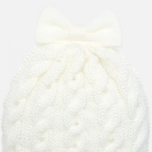Набор MAYORAL 10644/52 для девочки, шапка, шарф и рукавички, цвет молочный
