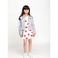 <b>Billieblush</b><br>Платье Billieblush для девочки, цвет белый, с яблочками