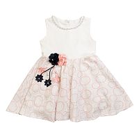 <b>LILAX</b><br>Платье с брошью из цветов LILAX 4203 для девочек, цвет розовый
