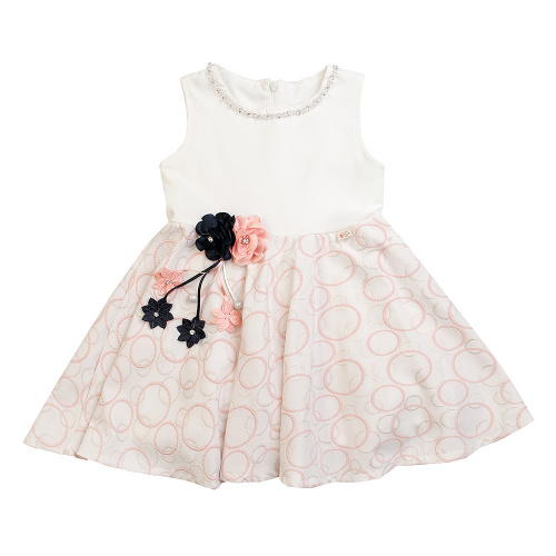 Платье с брошью из цветов LILAX 4203 для девочек, цвет розовый