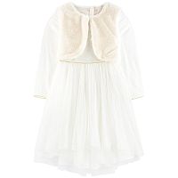 <b>Billieblush</b><br>Блестящее праздничное платье Billieblush U12506_121 для девочек, цвет кремовый
