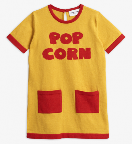 Платье Pop Corn Mini Rodini 1962010123 для девочек, цвет желтый