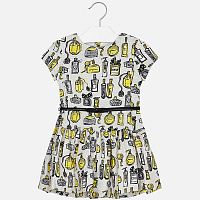 <b>Mayoral </b><br>Платье MAYORAL 4928/51 для девочки, цвет желтый, с ремнем