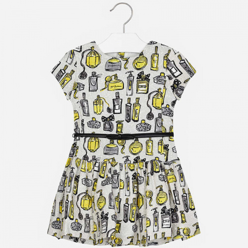 Платье MAYORAL 4928/51 для девочки, цвет желтый, с ремнем