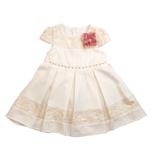 Молочное платье с камнями Moda Granda 6117 для девочек, цвет молочный