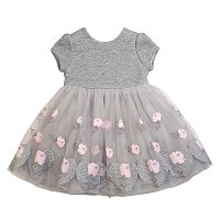 <b>MonnaLisa</b><br>Платье с пышной юбкой MonnaLisa 0936 для девочек, цвет серый