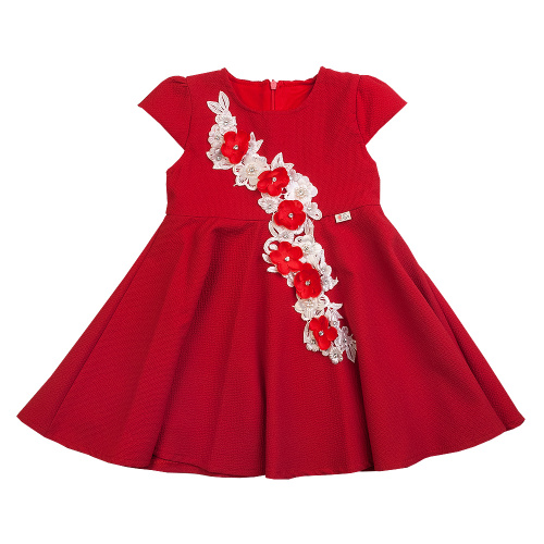 Платье с цветами LILAX 4238 для девочек, цвет красный